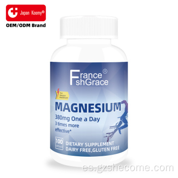 Shecome Cápsulas de Magnesio Soporte para los músculos y el corazón